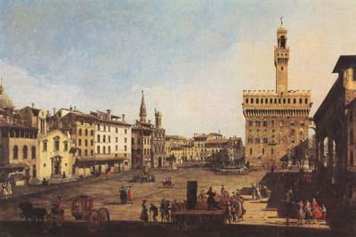 Bernardo Bellotto Piazza della Signoria in Florence (mk08) oil painting image